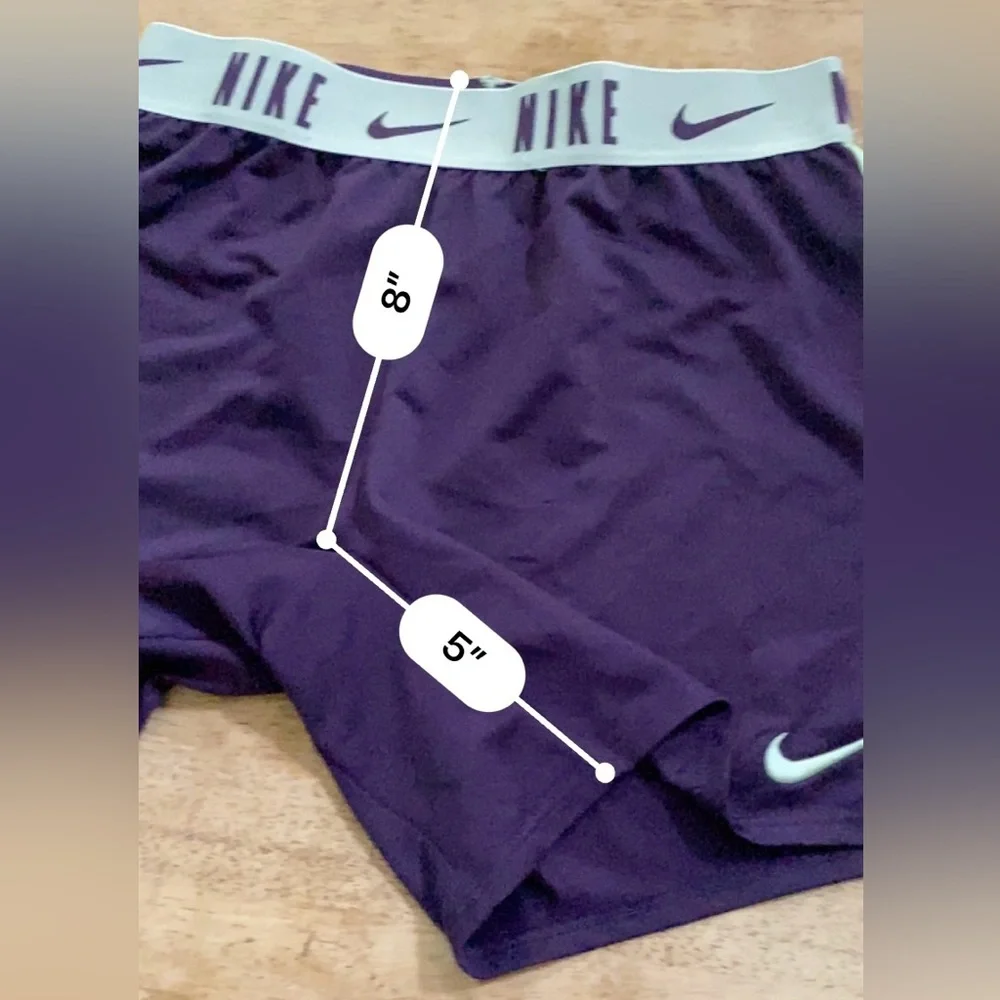 Nike Dri Fit Trophy Big Girls’ Sz M‎ Dk. Purple Training Shorts